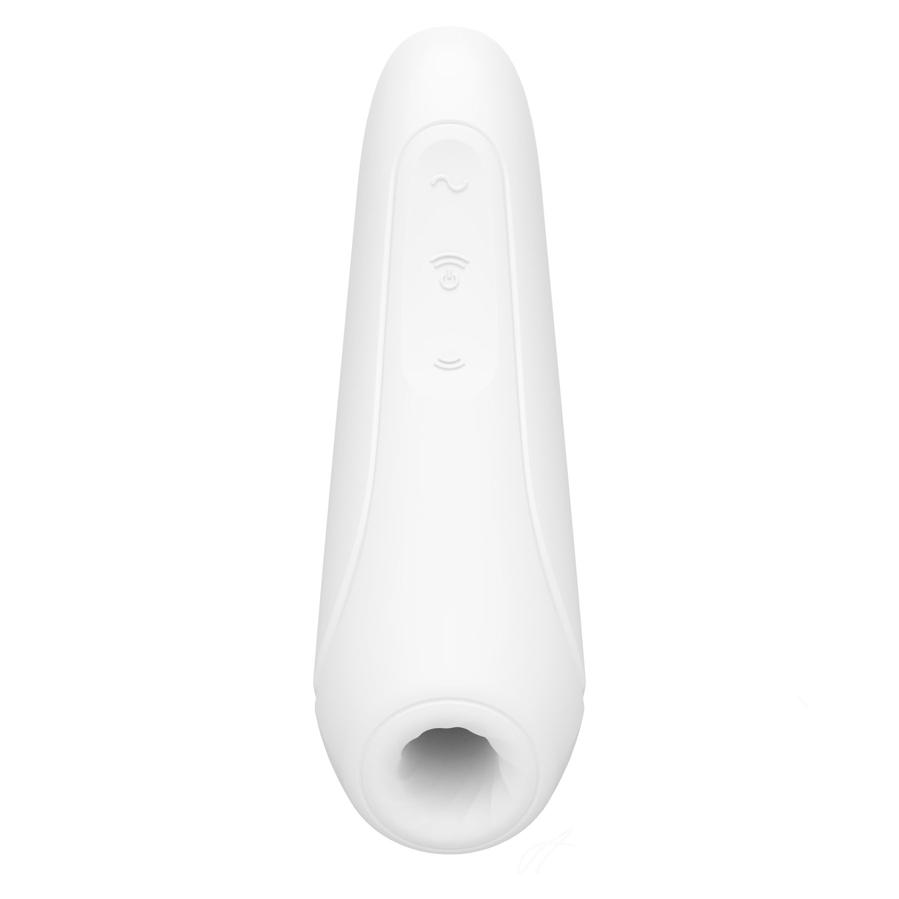 Вакуумный клиторальный стимулятор Satisfyer Curvy 1+ White с управлением через интернет