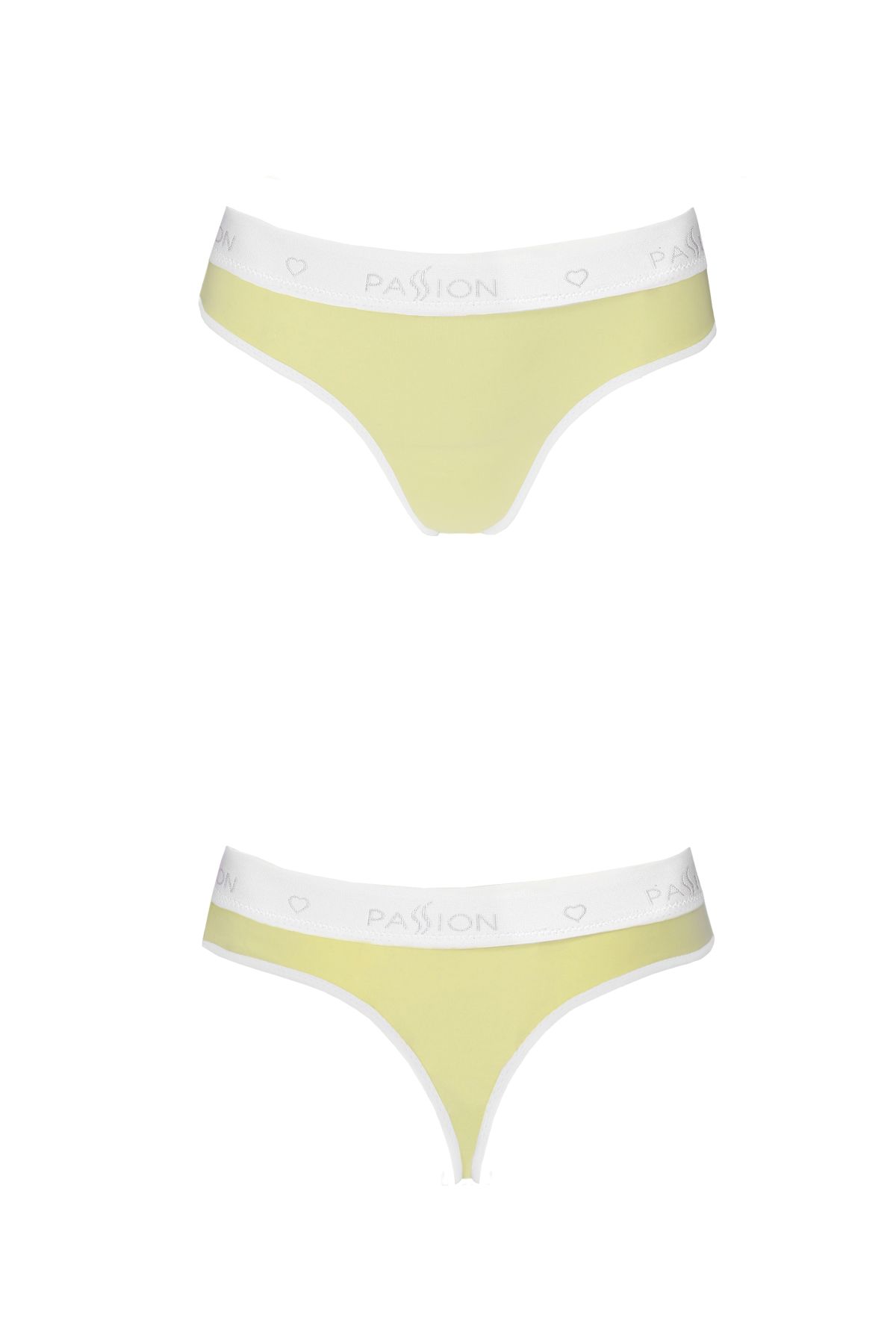 Спортивные трусики-стринги Passion PS007 PANTIES yellow, size L