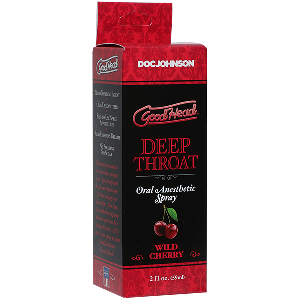 Спрей для минета Doc Johnson GoodHead DeepThroat Spray – Wild Cherry 59 мл для глубокого минета