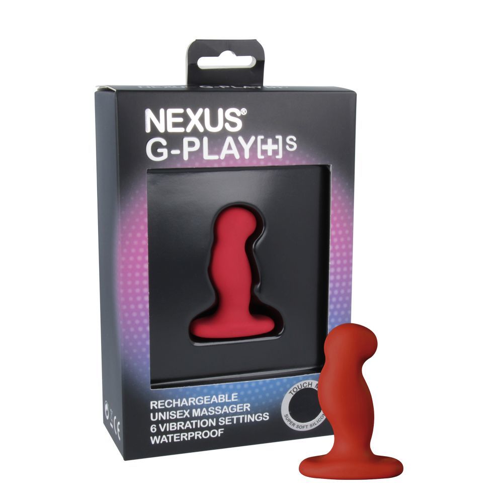 Вибромассажер простаты Nexus G-Play Plus S Red, макс диаметр 2,3см, перезаряжаемый