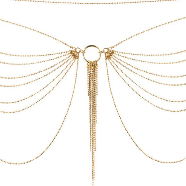 Цепочка трусики или лиф Bijoux Indiscrets MAGNIFIQUE Waist Chain - Gold, украшение на тело