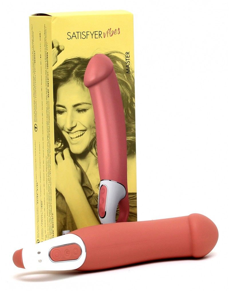 Мощный вибратор Satisfyer Vibes Master, гибкий литой силикон, 12 режимов работы, диаметп 46мм