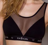 Топ с прозрачной вставкой Passion PS002 TOP black, size M