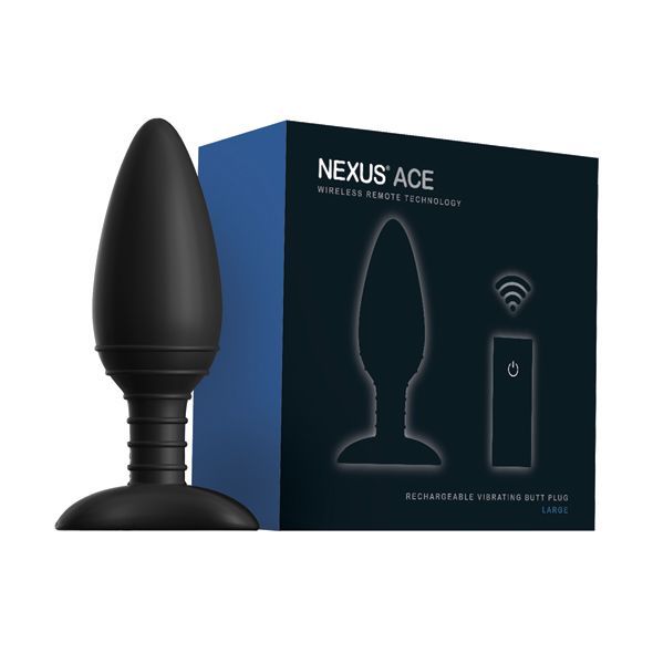 Анальная вибропробка Nexus ACE Large, с пультом ДУ, макс. диаметр 5см