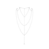 Цепочка для спины Bijoux Indiscrets Magnifique Back and Cleavage Chain - Silver, украшение для тела