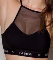 Спортивный топ с прозрачной вставкой Passion PS006 TOP black, size M