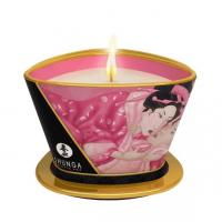 Массажная свеча Shunga Massage Candle - Rose Petals (170 мл) с афродизиаками