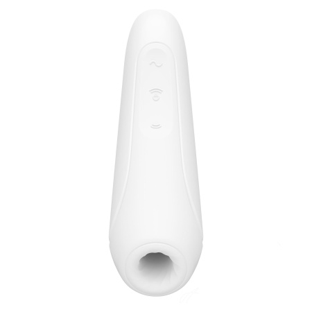 Вакуумный клиторальный стимулятор Satisfyer Curvy 1+ White с управлением через интернет