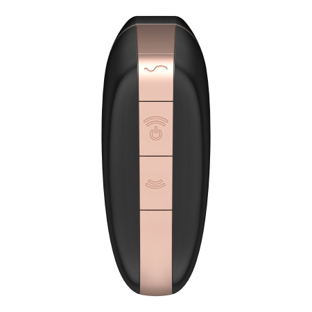 Вакуумный клиторальный стимулятор Satisfyer Love Triangle Black с управлением через интернет