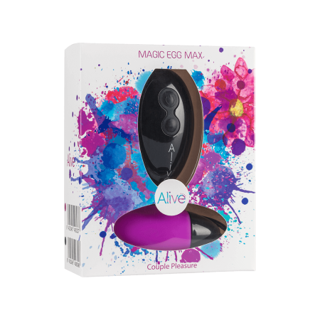 Мощное виброяйцо Alive Magic Egg MAX Violet с пультом ДУ, мощное