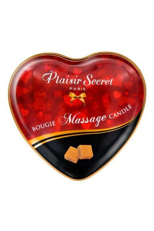 Массажная свеча сердечко Plaisirs Secrets Caramel (35 мл)