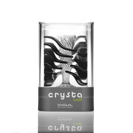 Мастурбатор TENGA Crysta Leaf, уникальный рельеф, стимулирующие лепестки, прозрачный материал