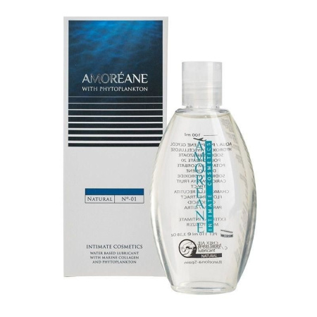Лубрикант на водной основе с экстрактом фитопланктона Amoreane Natural (100 мл), морской коллаген