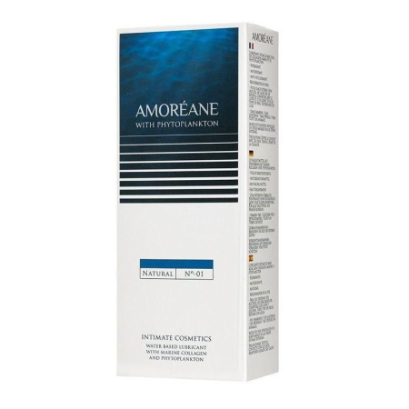 Лубрикант на водной основе с экстрактом фитопланктона Amoreane Natural (100 мл), морской коллаген