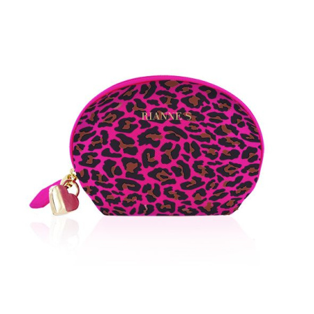 Мини-вибромассажер RIANNE S - Lovely Leopard Mini Wand Pink