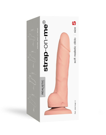 Реалистичный фаллоимитатор Strap-On-Me SOFT REALISTIC DILDO Vanilla - Size S