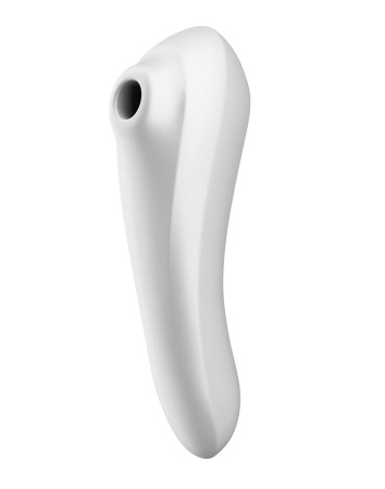 Смарт вибратор и вакуумный стимулятор 2-в-1 Satisfyer Dual Pleasure White