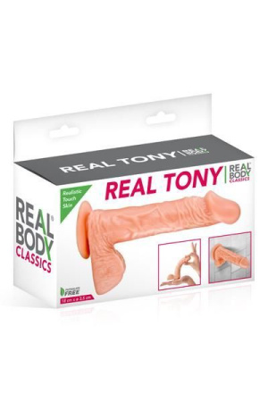 Фаллоимитатор Real Body - Real Tony Flash, TPE, диаметр 3,5см