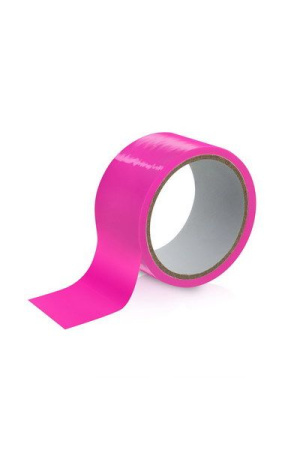 Скотч для бондажа Fetish Tentation Fuchsia  (15м), не липнет к коже и волоскам, только сам к себе