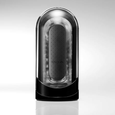 Мастурбатор Tenga Flip Zero Black, изменяемая интенсивность стимуляции, раскладной