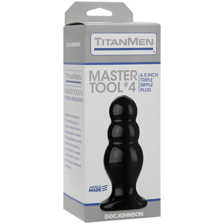 Анальный стимулятор Doc Johnson Titanmen Tools - Master, диаметр 6,6см