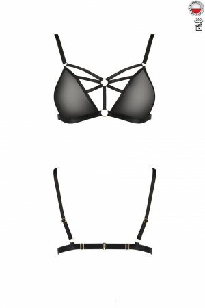 Бюстгальтер-стрепы MEGGY BRA black L/XL - Passion Exclusive