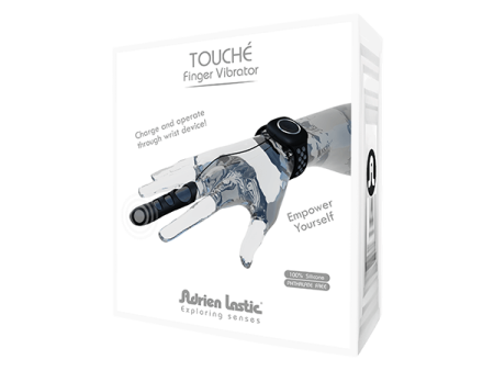Вибратор на палец Adrien Lastic Touche (L) для глубокой стимуляции с пультом управления на руке