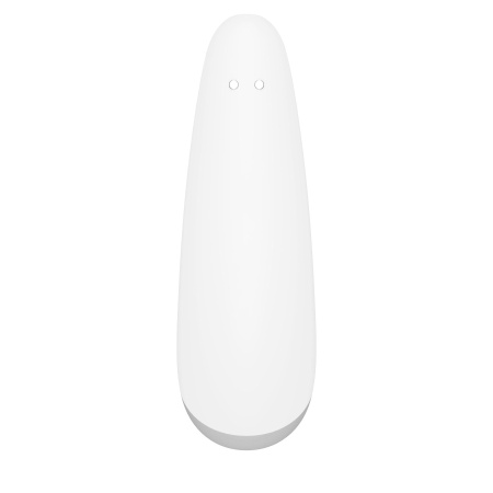 Вакуумный клиторальный стимулятор Satisfyer Curvy 2+ White с управлением через интернет