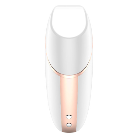 Вакуумный клиторальный стимулятор Satisfyer Love Triangle White с управлением через интернет