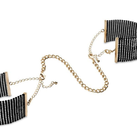 Наручники Bijoux Indiscrets Desir Metallique Handcuffs - Black, металлические, стильные браслеты