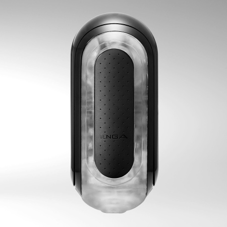 Мастурбатор Tenga Flip Zero Black, изменяемая интенсивность стимуляции, раскладной