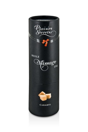 Массажное масло Plaisirs Secrets Caramel (59 мл) с афродизиаками, съедобное, подарочная упаковка